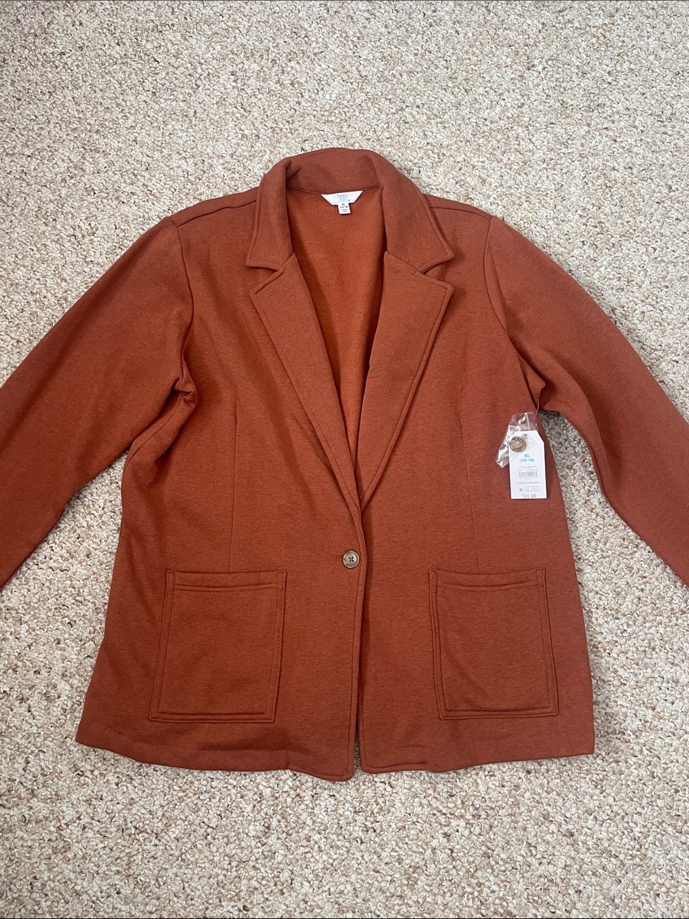 Women's Rust Single-Button Blazer